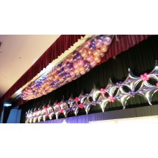 Balloon drop netting drop